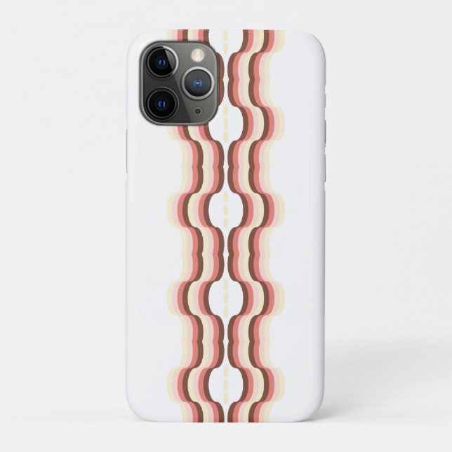 Peach Wave Symmetry Case-Mate iPhone Hülle (Rückseite)