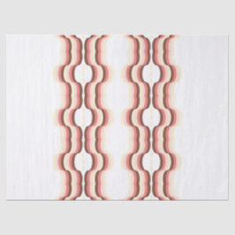 Peach Wave Symmetry Seidenpapier