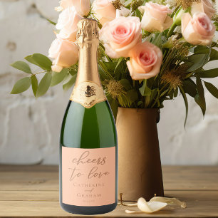 Peach Wedding Cheers to Liebe