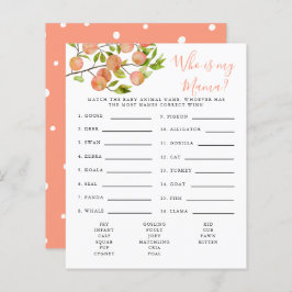 Peach Who is my Mama Baby Shooting Game