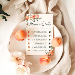 Peach Who It Mommy or Daddy Game