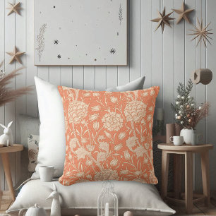 Peach Wild Tulips William Morris Kissen