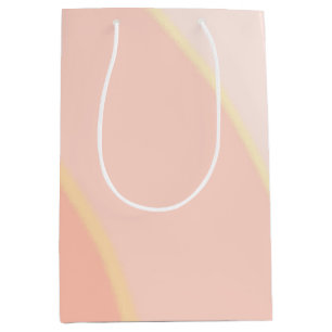 Peach Wirbel Geschenktasche Mittlere Geschenktüte
