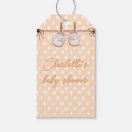 Peach-y Baby Schuhe Geschenkanhänger