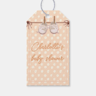 Peach-y Baby Schuhe Geschenkanhänger