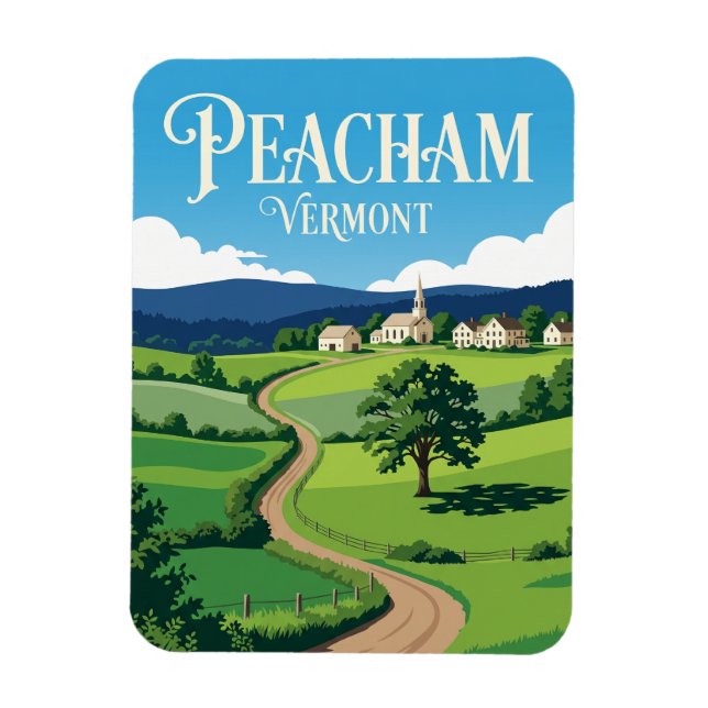 Peacham USA Magnet (Vertikal)