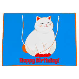 Peaches, die lächelnde Katze Große Geschenktüte