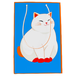 Peaches, die lächelnde Katze Mittlere Geschenktüte
