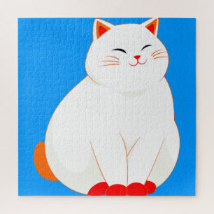Peaches, die lächelnde Katze Puzzle