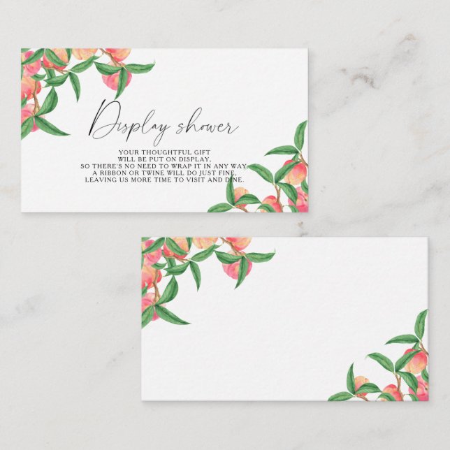 Peaches - Dusche anzeigen Begleitkarte (Vorne/Hinten)