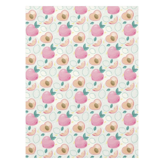 Peaches Pattern Tischdecke (Vorderseite)