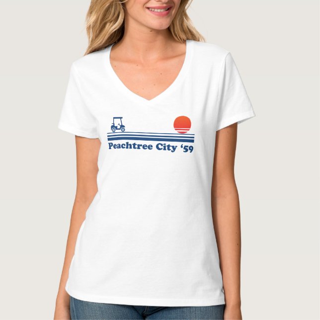 Peachtour City Georgia Lifestyle Golf Club T-Shirt (Vorderseite)