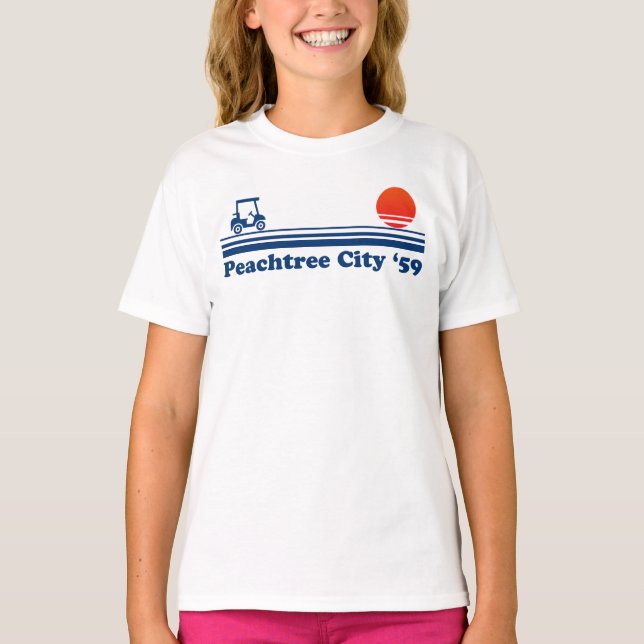 Peachtour City Georgia Lifestyle Golf Club T-Shirt (Vorderseite)