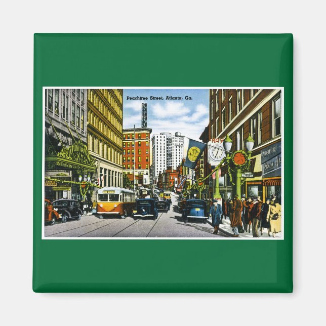 Peachtree Street, Atlanta, GA Magnet (Vorne)