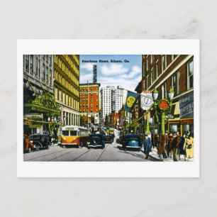Peachtree Street, Atlanta, GA Postcard Postkarte