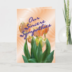 PeachTulips-Sympathy-Karte anpassen Karte