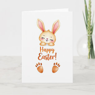 Peachy Bunny Ostergruß-Karte Karte