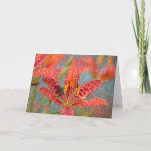 Peachy Floral Vielen Dank Karte