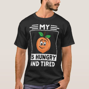 Peachy Fruit Print nur Apricot pfirsichfarben Hung T-Shirt