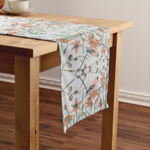 Peachy Goldfinch Table Runner Großer Tischläufer