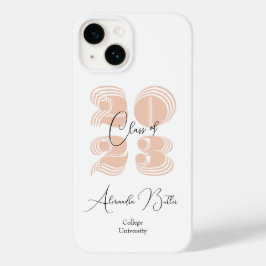 Peachy Grad Individuelle Name Class of 2023 Abschl Case-Mate iPhone 14 Hülle