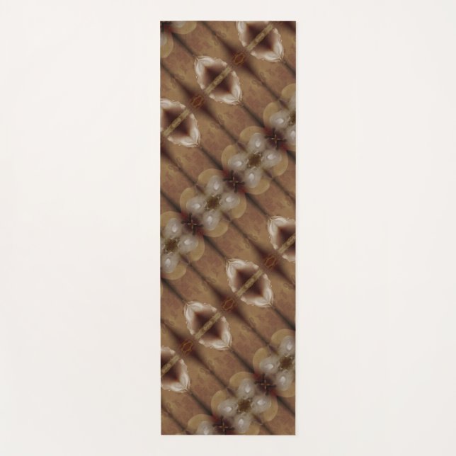 Peachy Ikat 3 Yogamatte (Vorderseite)