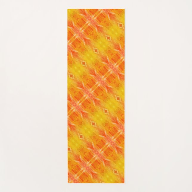 Peachy Ikat 4 x 1974 Yogamatte (Vorderseite)