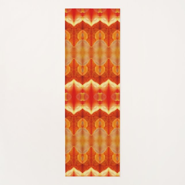 Peachy Ikat 6 Recoleta Yogamatte (Vorderseite)