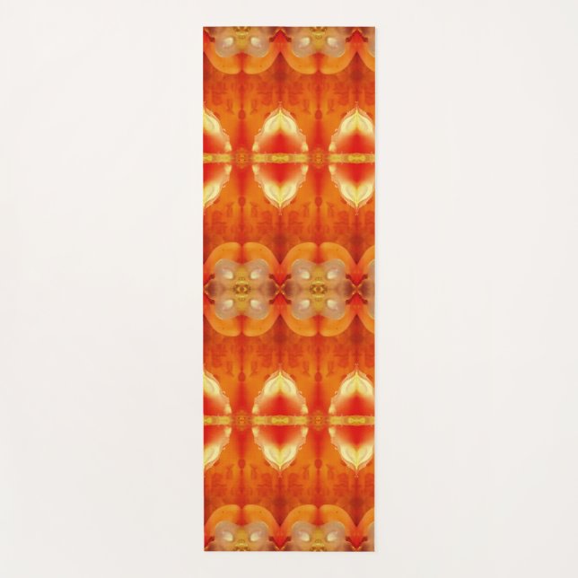 Peachy Ikat Pouf Recoleta Yogamatte (Vorderseite)