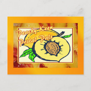 Peachy Keen Postal Pals Postkarte
