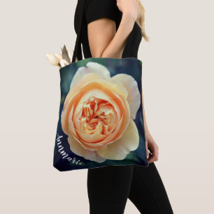 Peachy Orange Garden Rose Blume Personalisiert