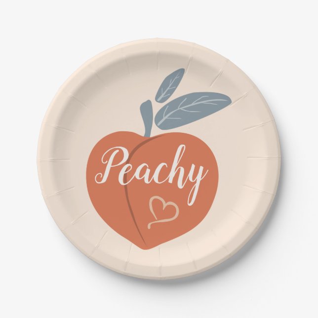 Peachy Pappteller (Vorderseite)