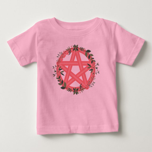 Peachy Pentacle Baby T-shirt (Vorderseite)