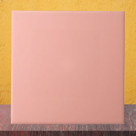 Peachy Pink Solid Color Fliese