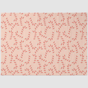 Peachy Pink Weihnachts Candy Canes Seidenpapier