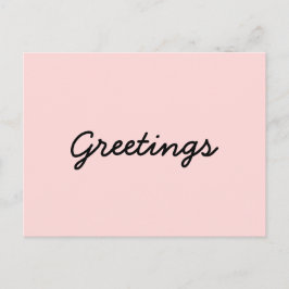 Peachy Pink Yoga Meditation Design Postkarte