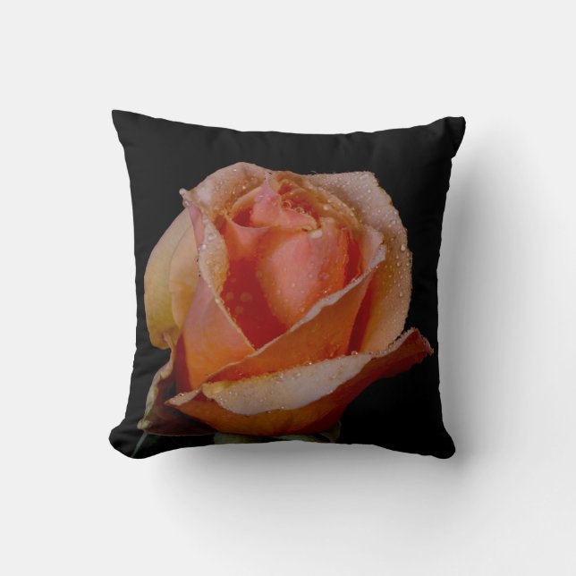 Peachy Rose Kissen (Vorderseite)