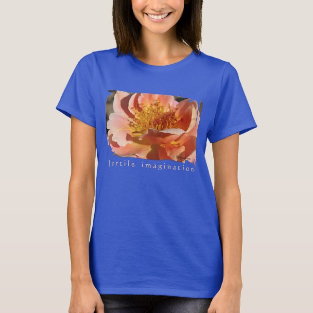 Peachy Rose Petals T - Shirt (Vorderseite)