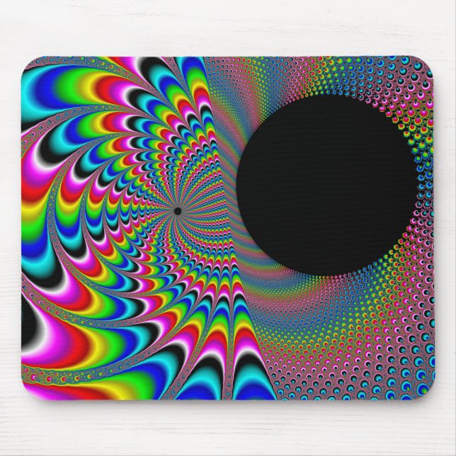 Peackock A Delic - Fraktal Art Mousepad (Vorne)
