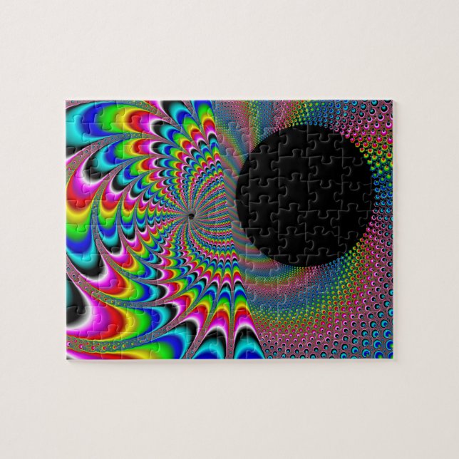 Peackock A Delic - Fraktal Art Puzzle (Horizontal)