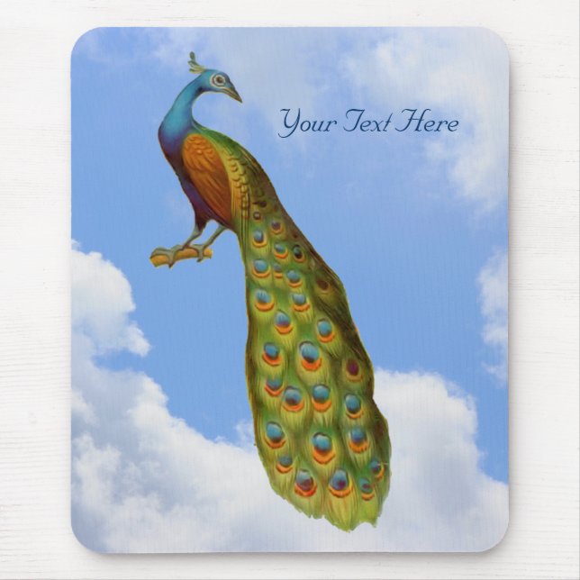 Peacock Art Animal Mousepad (Vorne)