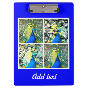 Peacock Art Clipboard Klemmbrett