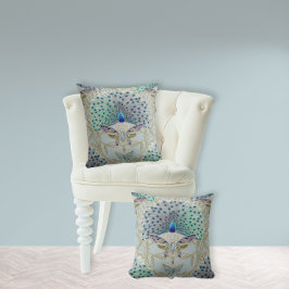 Peacock Art Deco New Orleans Club Kissen