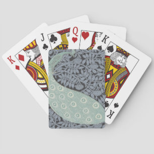 Peacock Art Nouveau Bird Classic Spielkarten