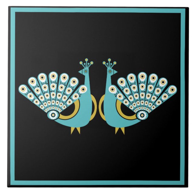 Peacock Art Zuhause Zubehör Fliese (Vorderseite)