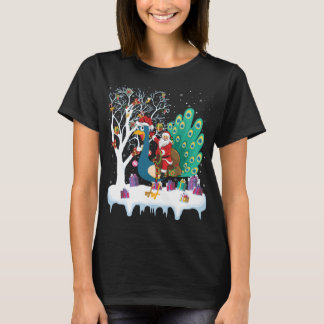 Peacock Bird Lover Weihnachten T-Shirt