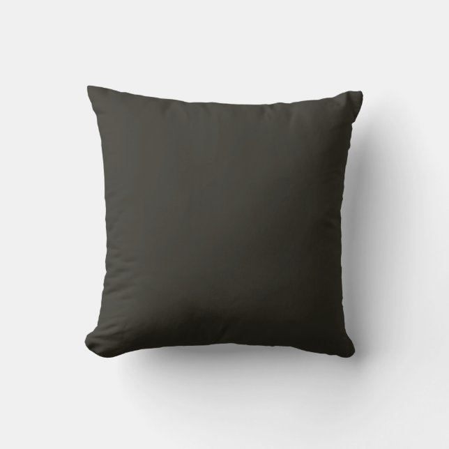 Peacock Black Pillow Kissen (Vorderseite)