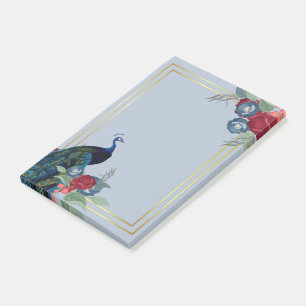 Peacock Blue Burgundy Winter Hochzeit im Herbst Post-it Klebezettel