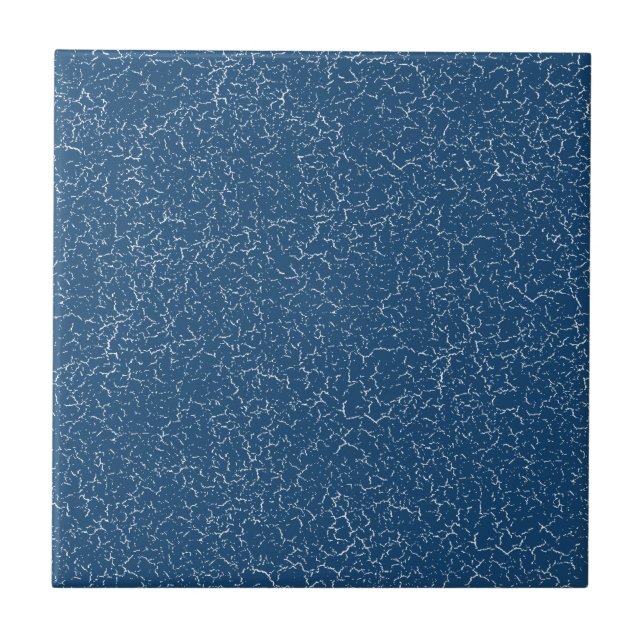 Peacock Blue Crackle Glaze Solid Color Tile Fliese (Vorderseite)