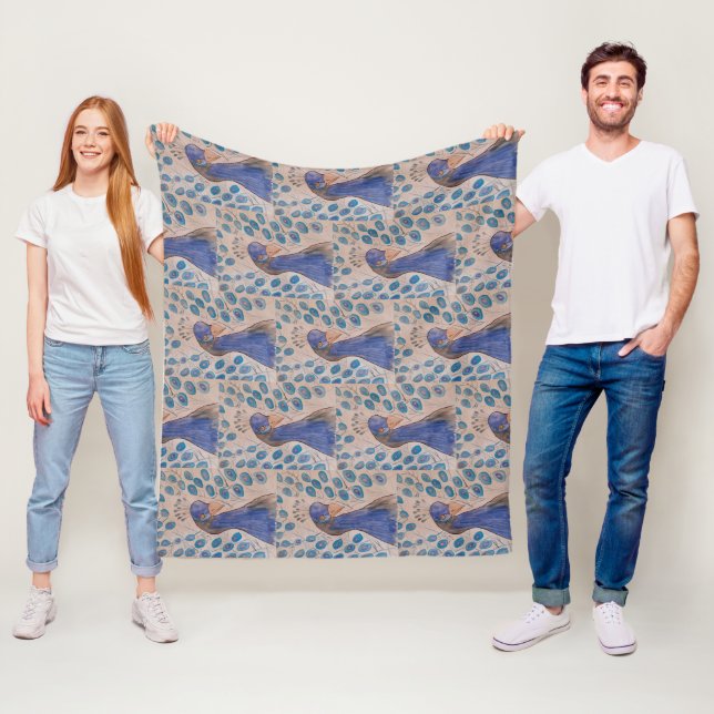 Peacock Blue Fleecedecke (Beispiel)